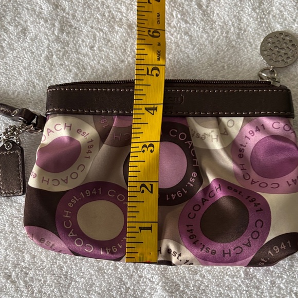 Coach Multicolor Wristlet with Pink and Brown Accents - Picture 6 of 6
